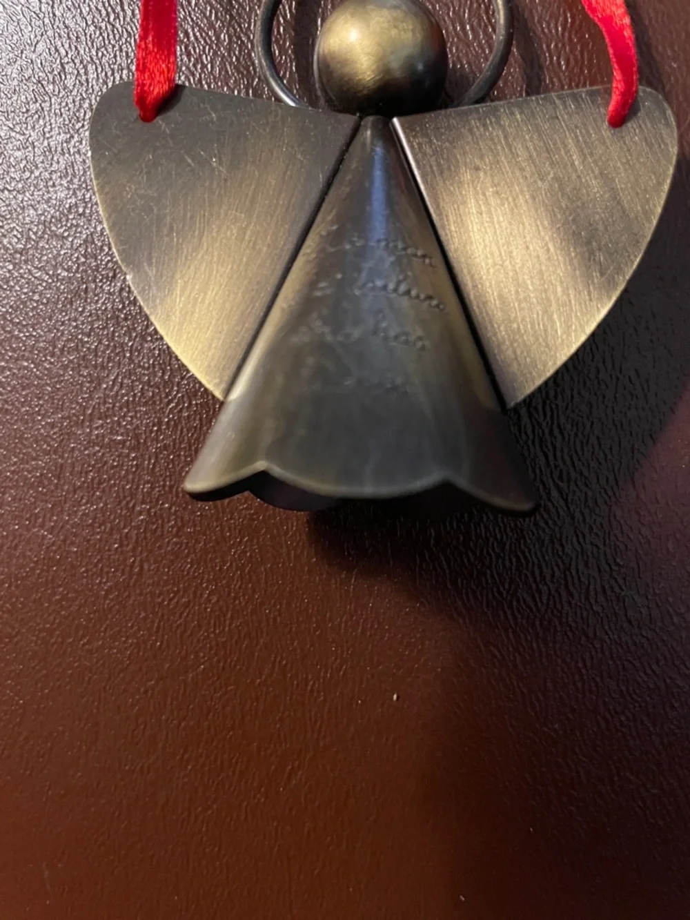 VTG Republic Ent Metal Angel Bell Christmas Ornament